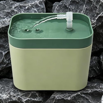 2026 New Reptile Water Bowl with Filtration System, Drinking Fountain, Bearded Dragon Tank Accessories, Reptile Habitat Waterfall for Bearded Dragon, Leopard Gecko, Chameleon, Snake