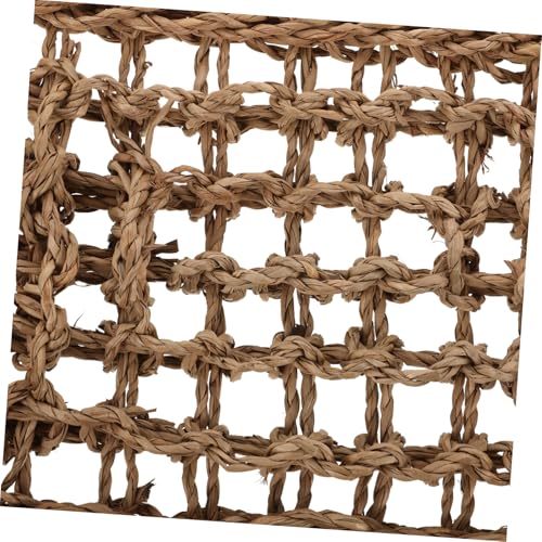 POPETPOP Lizard Hammock for Reptiles Woven Pet Rest Swing for Bearded Dragons Geckos Pets Durable Straw Materials Secure for Relaxation