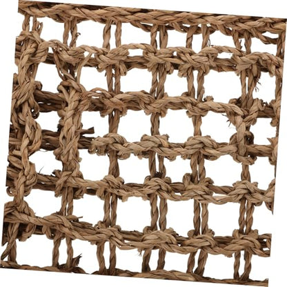 POPETPOP Lizard Hammock for Reptiles Woven Pet Rest Swing for Bearded Dragons Geckos Pets Durable Straw Materials Secure for Relaxation