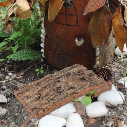 Levemolo 4pcs Terrarium Background: Wood Bark for Plants - Outdoor Tree Bark Material Wall Decoration for Reptile Tank and Table Settings