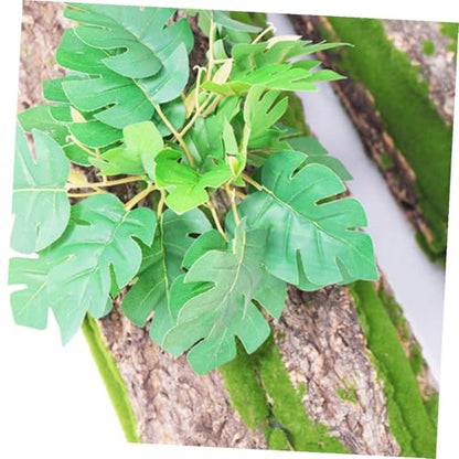 DOITOOL Reptile Bark Decor Climbing Platform for Lizards and Bearded Dragons Natural Cork Terrarium Background for Gecko Habitat Easy to Clean Safe Reptile Tank Decoration