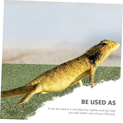 Reptile Moss Carpet Cushion for Horned Frogs Tortoise Habitat Premium Easy to Install Adaptable for Various Terrariums Decorative Fake Lawn Mat