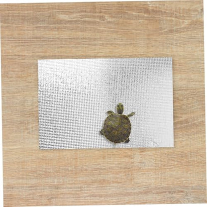 BESTonZON 2pcs Reptile Heat Pad with Reflective Film 38w Waterproof Thermal Mat for Terrarium Heating Small Pet Gecko Turtle Frog Propagator Winter Use