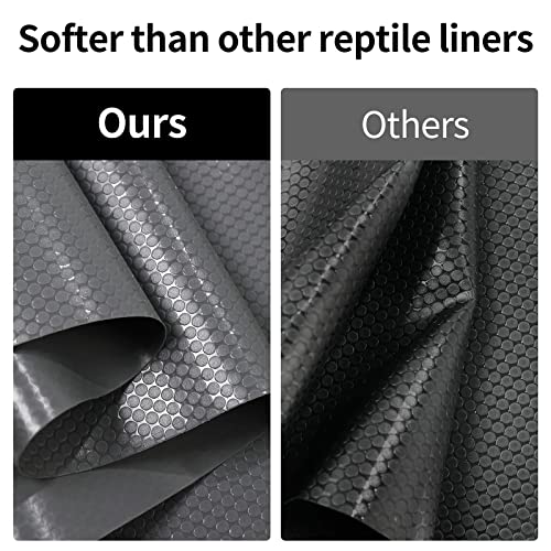 Bearded Dragon Mat 1Pack 18x36, Reptile Tank Accessories, Terrarium Liner Bedding, Non-Adhesive Reptile Substrate Mat for Bearded Dragon, Leopard Gecko, Lizard, Tortoise, Iguana Tank - color: 18x36" Gray