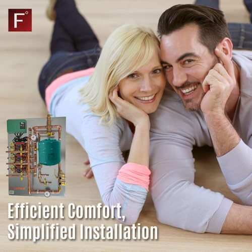 Hydronic Radiant Heat Control Panel - 3 Zone | Pre-Assembled Heating Distribution System for Underfloor, Home & Space Heating | High-Efficiency & Easy Install - size: 3 Zone - For use with/without Glycol