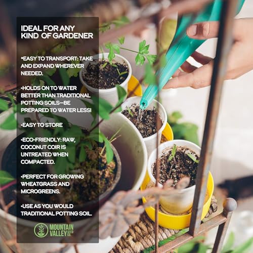Minute Soil Eco-Friendly Coco Brick 24 Pack – OMRI Medium Expands to 36 Gal – Ideal for Seedlings, Planters, Greens, Houseplants, Raised Beds, Hydroponics, Outdoor Use - size: Bricks - 24 Pack