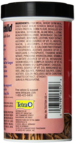 TetraCichlid Floating Cichlid Sticks 5.65 Ounces, Nutritionally Balanced Diet - size: 5.65 Ounce (Pack of 1)