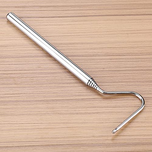 Collapsible Snake Hook Stainless Steel Extensible Snake Catcher Capture Hook for Catching Handling Grabber Separate Small Pet Snake