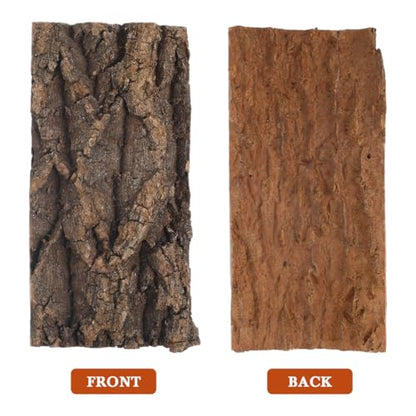 DOITOOL 3 Pcs Natural Cork Bark Aquarium Decor Reptile Tank Background Indoor Terrarium Decoration