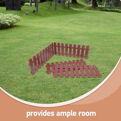 LIOOBO 4pcs Tortoise Enclosure Fence Set Outdoor Small Pet Fence with Landscaping Border for Turtle Habitat and Yard Playpen