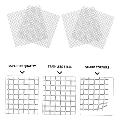 YARNOW 10pcs Stainless Steel Plant Fixed Net Wire Mesh Pad for Aquarium Water Grass for Moss Aquatic Planting Easy Installation