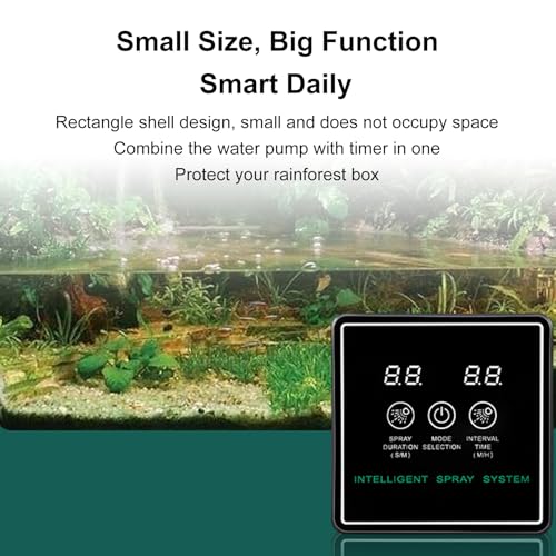 Spray System, Smart Rainforest Box Spray System Reptile Automatic Misting Kit with Timer Terrariums Humidifier with Adjustable Misting Nozzles - size: Medium