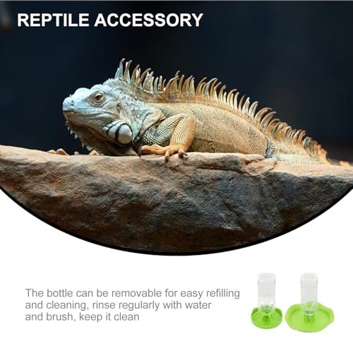 2sets Mister for Reptile Tank Lizard Food Dispenser Reptile Water Basins Pet Supplies