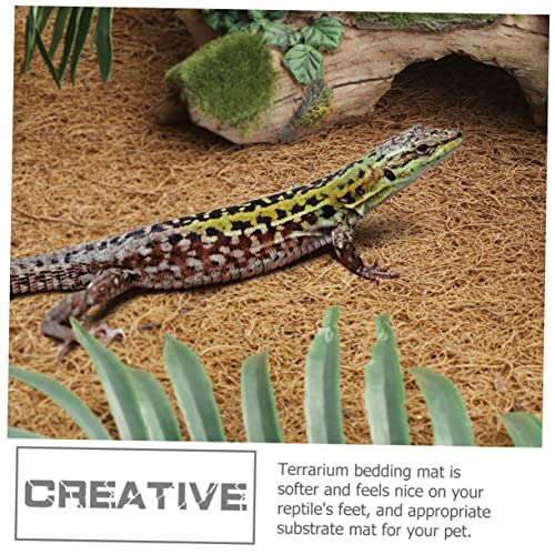 balacoo Reptile Carpet Mat Snake Bedding Liner Turtle Tank Carpet Lizard Bedding Bearded Dragon Tank Mat Reptile Cage Accessories