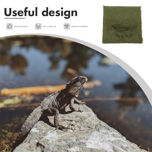 Reptile Carpet Mat Dry Breathable Substrate Liner for Snake Lizard Turtle Tank Bedding Washable Reusable Pet Supplies Portable Habitat Mat