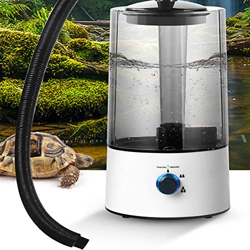 CALIDAKA Reptile Humidifier/Fogger with Extension Tube - 4L Large Tank Suitable for A Variety of Reptiles & Amphibians