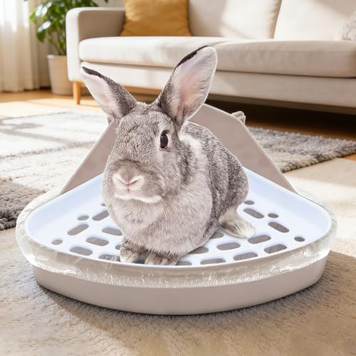 upcessory Disposable 50 pcs Small Animal Cage Liners, Rabbit Tray Film Liner Bunny Litter Pan Bags Guinea Pig Cage Toilet Plastic Film for Bird Hamster Chinchilla Hedgehog - style: L+W ＜ 23''