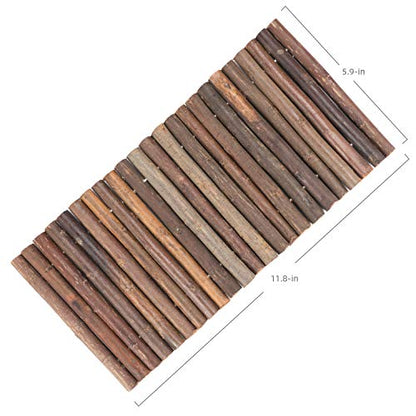 Niteangel Wooden Ladder Bridge, Hamster Mouse Rat Rodents Toy, Small Animal Chew Toy (11.8" x 5.9") - size: 11.8" x 5.9"