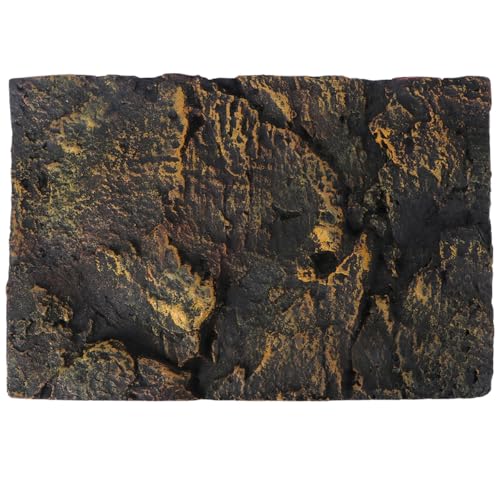 UKCOCO 3D Reptile Tank Background 17.51"x11.81"x1.77" PU Rock Panel, Cut-to-Fit for Terrarium, Aquarium & Turtle Snake Bearded Dragon Habitat