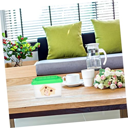 COLLBATH Portable Plastic Turtle and Fish Tank Aquarium for Reptiles and Pets Lightweight Transport Container Easy to Clean Habitat for Turtles and Hamsters