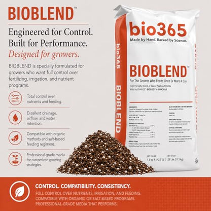 BIOBLEND High-Porosity Potting Soil Mix 1.5 cu ft Bag – Coco Coir, Peat Moss & Perlite Growing Medium with Biochar & Beneficial Microbes - color: Brown, size: 1.5 Cubic Feet