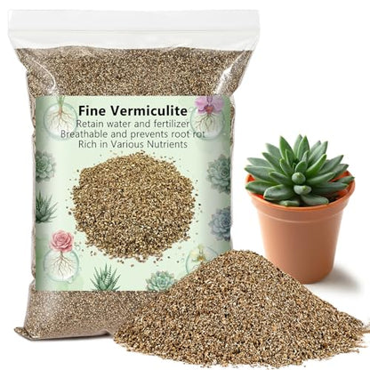Sukh 14.6OZ Vermiculite - Organic Vermiculite for Gardening Plants Fine Horticultural Soil Amendments Bulk Additive Perfect Potted and Garden Professional Grade 1-3mm - size: 1-3MM