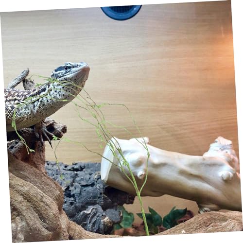 Reptile Terrarium Decor Flexible Green Climbing Vines for Gecko Lizard and Crab Habitat Artificial Vine Plant Suction Cups 3-Piece Set