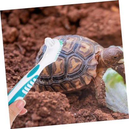 GANAZONO 3pcs Turtle Shell Cleaning Brush Reusable Aquarium Cleaner Tortoise Shell Mud Brush - color: Light Green