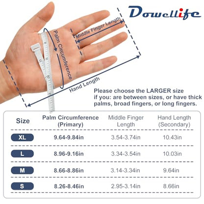 Dowellife Cut Resistant Gloves A9 Maximum Protection - Food Grade Kitchen & Chef Gloves for Food Prep, Knife Cutting, Mandoline Slicing, Butcher, Oyster Shucking, Fish Handling (Large) - color: Grey, size: Large (Pack of 1)