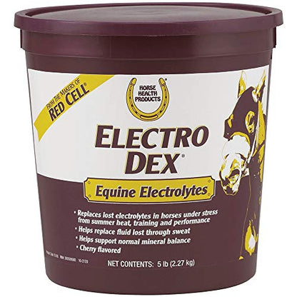 Farnam Horse Health Electro Dex Equine Elecrolytes, 5-Pound, Pink - size: 5 pounds