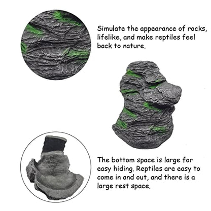 Turtle Basking Platform Small Tortoise Dock Resting Rock Turtle Climbing Ramp Shale Step Ledge Aquarium Terrarium Decor for Tortoise Bearded Dragon Lizard Chamelon Frog Gecko Snakes Iguana Betta Fish