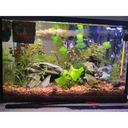 23 inches LED Aquarium Light, 12W Fish Tank Light Underwater Light Submersible Crystal Glass Lights, 9.2ft/2.8m Long Wire Length, White - size: 23 inch