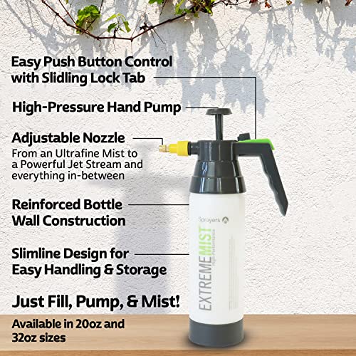 EXTREMEMIST High-Performance Bird Sprayer | Ultrafine Avian Pump Mister | Handheld Pet Bird Bath Mister | Adjustable Nozzle | Bird Cage Cleaner | Perfect for Macaws, Cockatiels, Parrots & More - 32oz - size: 32oz