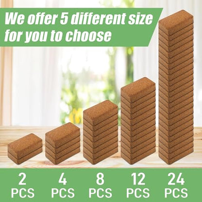 Coco Coir for Organic Coconut Coir- 12 Pack Coco Coir Brick- Coconut Soil with Low EC & PH Balance-Coco Fiber for Herbs& Flowers- High Expansion-Renewable Coco Soil for Planting - size: 12 Pack