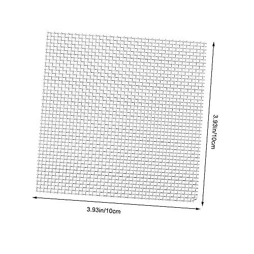 BESTonZON 10Pcs Stainless Steel Grass Plant Net for Aquarium Moss Fixed Mesh Rust-Resistant Fish Tank Accessory