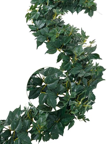 ucky Fake Vines, Eucalyptu Vines Garland, Ivy Vines, Green Artificial Wall Decor Hanging, Wedding Decoration，Flower Bouquet Decoration (2, Boston Vines) - color: Boston Vines