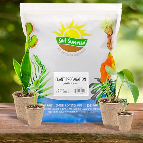 Soil Sunrise Plant Propagation Potting Mix (8 Quarts); Ideal Starter Mix for Rooting Plant Cuttings - size: 8 Quarts