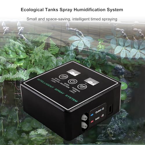 Spray System, Smart Rainforest Box Spray System Reptile Automatic Misting Kit with Timer Terrariums Humidifier with Adjustable Misting Nozzles - size: Medium