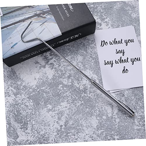 VOSAREA Stainless Steel Adjustable Snake Grabbing Hook 71cm Portable Reptile Catching Tool for Safe Handling and Retrieval of Snakes