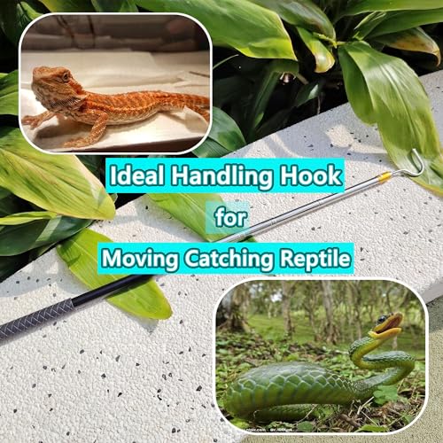 61" Snake Hook Reptile Catcher Stick Pole, Snake Handling Tool kit for Rattlesnakes Copperhead Removal Catching