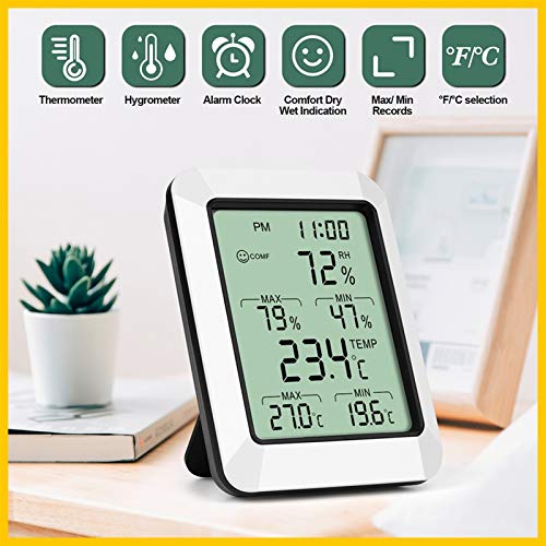 Digital Thermometer Hygrometer Room Indoor Temperature Sensor Humidity Meter Wireless Hygrometer