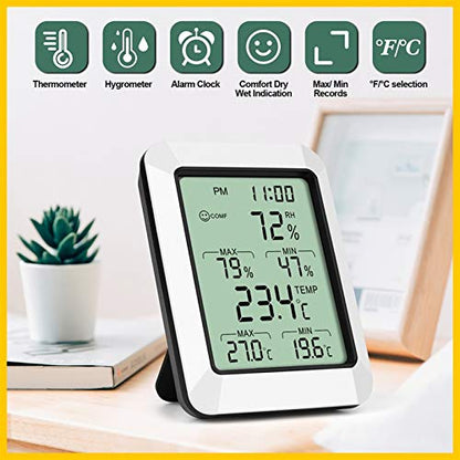 Digital Thermometer Hygrometer Room Indoor Temperature Sensor Humidity Meter Wireless Hygrometer