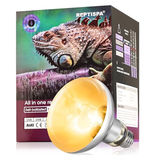 Heat Lamp Bulbs, 80 Watts UVA UVB Reptile Heat Bulb, 1 Pack | Full Spectrum, Basking Spot Light, Simulate Natural Sun Light, For Reptile and Amphibian, Silver - color: 1 Qty, size: 80 Watts