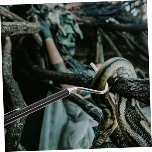 BESPORTBLE Stainless Steel Snake Hook Retractable Telescopic Snake Hooks for Handling Professional Catching Tool for Reptiles