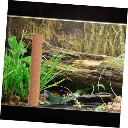 Happyyami Snake Climbing Branch Natural Cork Wood Climbing Stick for Reptiles Birds Small Animals for Basking Resting Habitat Decor