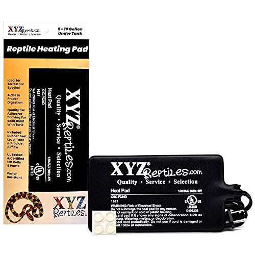 XYZReptiles New Reptile Heating Pad Terrarium Heat Mat Under Tank Heater (Mini) - size: Mini