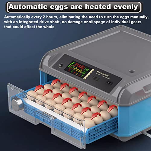 Egg Incubator, 192/256/500 Egg Incubator, Poultry Hatcher Machine with Automatic Egg Turning, Temperature & Humidity Control and LED Screen, General Purpose Incubator for Chickens Ducks Birds,500 - size: 500