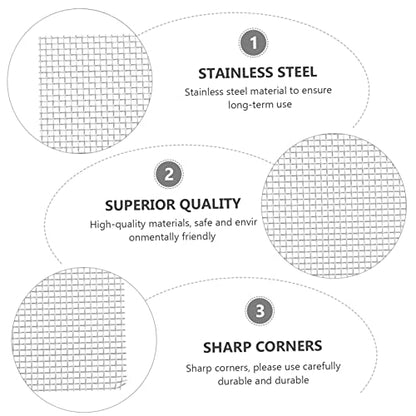 MERRYHAPY Stainless Steel Aquatic Plant Mesh Moss Carpet Net Netting Material for Fishtank Safe for Years