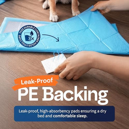 Healqu Disposable Underpads - Absorbent Incontinence Bed Pads for Adults, Kids, Elderly, and Pets - Fluid and Urine Bed Protection - Large, Thick, Fluff and Polymer Chux (24x36 Pack of 50) - size: 24x36" Pack of 50