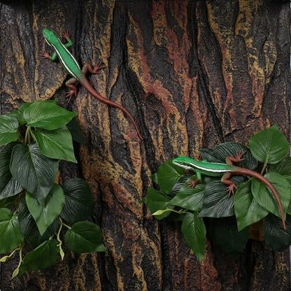 Artificial Reptile Terrarium Plants, Artificial Plant for Terrarium Fake Reptile Plants for Terrariums Plant with Suction Cup Habitat Accessories